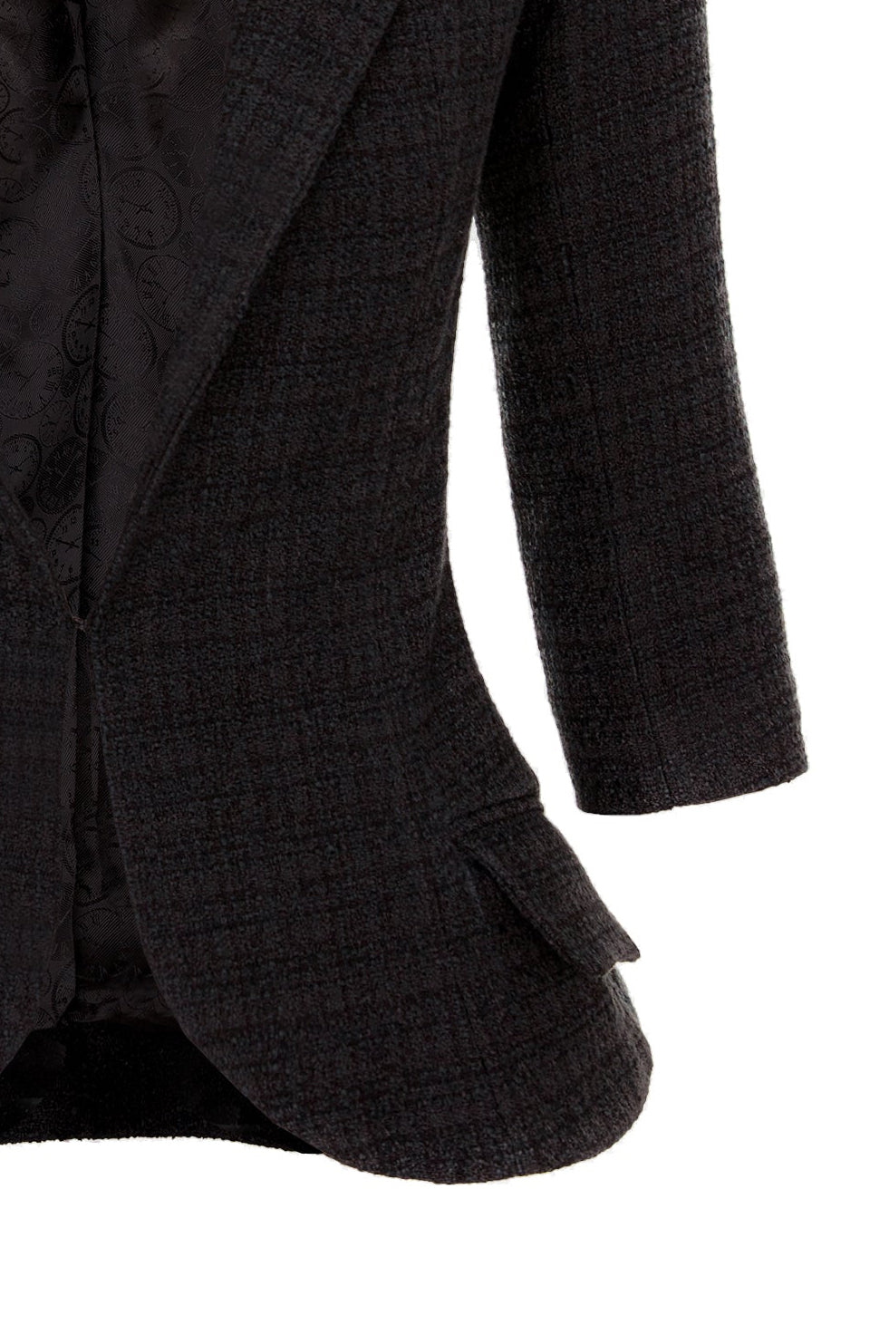 Structured Boucle Blazer - Black